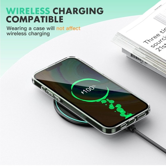 iPhone 13 Pro Transparent Floral Case & Screen Protector Bundle - Picture 4 of 7